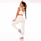 Calça Empina Bumbum Fitness Legging Branco