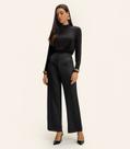 Calça Endless Jacquard Acetinado Onças Feminino Preto