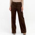 Calça Esquire Reta em Suede Feminina