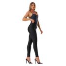 Calça Estilo Alfaiataria Poliamida Acetinado Fosco Compressão Cós Largo C/ Passantes Bolso Traseiro