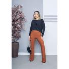 Calça estilosa e confortável em bandagem