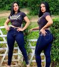 calca fem studio jeans premium cor carbono power lycra calca fem studio jeans premium cor carbono power lycra