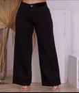 calça fem. wide leg preta com brilho tamanho do 36 ao 46