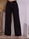 calça fem. wide leg preta tradicional tamanho do 36 ao 46