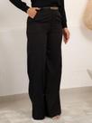 Calça Feminina Alfaiataria Pantalona Com Cinto Elegante Calça Feminina Alfaiataria Pantalona Com Cinto Elegante