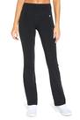 Calça Feminina Bally Total Fitness Bootcut Cintura Alta Preta XL