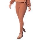 Calça Feminina Biamar Algodão Tranças Marrom