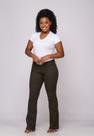 Calça feminina Boot Cut 7825 Verde Musgo