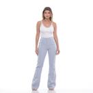 Calça Feminina Boot Cut Boca Sino Flare Calça Básica Social