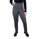 Calça Feminina Bruna e Bia Reta Jacquard Preta - 12539 Calça Feminina Bruna e Bia Reta Jacquard Preta - 12539