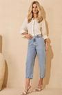 Calça Feminina Capri Barrel em Algodão Assédio Jeans - Estilo e Conforto