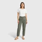 Calça feminina casual reta