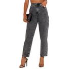 Calça Feminina Consciência Jeans Mom Cinza - 00101