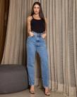 Calça Feminina Consciência Jeans Mom Exclusiva Calça Feminina Consciência Jeans Mom Exclusiva
