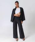 Calça Feminina Crepe Pantalona Friso Marisa Preto-20041 Calça Feminina Crepe Pantalona Friso Marisa Preto-20041