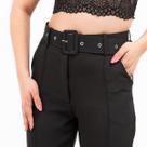 Calça Feminina de Alfaiataria com Cintura Alta e Cinto