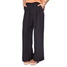 Calça Feminina Endless Pantalona em Viscose Preto Calça Feminina Endless Pantalona em Viscose Preto