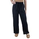 Calça Feminina Facinelli By Mooncity Pantalona Preta - 29003