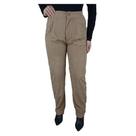 Calça Feminina Facinelli By Mooncity Suede Reta Kaqui - 2405