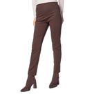 Calça Feminina Facinelli Reta Malha Comfy Marrom