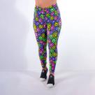 Calça Feminina Fitness Estampada com Cós Franzido - Fitmoda