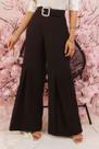 Calça feminina Friburgo Com Cinto Preta