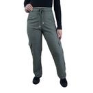 Calça Feminina Giraffe Wide Leg Cargo Verde - 32657