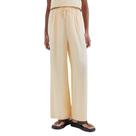Calça Feminina Hering Pantalona Reta Bege Palha - K5QQYX