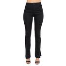 Calça Feminina Hot Pant Preta Com Abertura Lateral Lady Rock