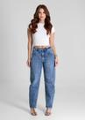 Calça Feminina Jeans Barrel Sawary Premium Original Cintura Alta 281562