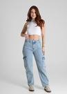 Calça Feminina Jeans Barrel Sawary Premium Original Cintura Alta Moda 280514
