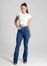 Calça Feminina Jeans Bootcut Sawary Premium Original Cintura Alta Moda 281223
