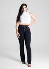 Calça Feminina Jeans Bootcut Sawary Premium Original Cintura Alta Moda 281306