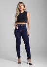 Calça Feminina Jeans Cigarrete Sawary Premium Original Cintura Alta Moda 282442