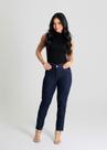 Calça Feminina Jeans CIgarrete Sawary Premium Original Cintura Alta Moda Lycra 273389