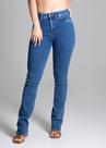 Calça Feminina Jeans Flare Sawary Premium Original Cintura Alta Lycra Moda Blogueira 274518