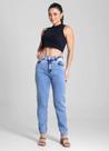 Calça Feminina Jeans Mom Sawary Premium Original Cintura Alta 281346
