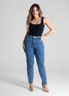 Calça Feminina Jeans Mom Sawary Premium Original Cintura Alta Moda Blogueira 281282