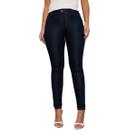 Calça Feminina Jeans Premium Skinny Comfort Fashion Lisa Casual Lavagem Escura
