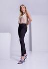 Calça Feminina Jeans Preta Não Desbota Chapa Barriga Lunender 67154