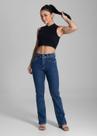 Calça Feminina Jeans Reta Sawary Premium Original Cintura Alta 281570