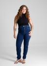 Calça Feminina Jeans Skinny Plus SIze Sawary Premium Original Cintura Alta Moda 280838