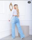 Calça feminina Jeans Wid Leg