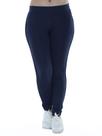 Calça Feminina Jogger Anistia de Moletinho Com Punho Marinho Calça Feminina Jogger Anistia de Moletinho Com Punho Marinho