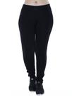 Calça Feminina Jogger Anistia de Moletinho Com Punho Preta