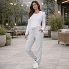 Calça Feminina Jogger Moletom Stretch Flanelado Malwee