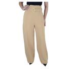 Calça Feminina Karmani Alfaiataria Pantalona Bege - 011541 Calça Feminina Karmani Alfaiataria Pantalona Bege - 011541