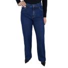 Calça Feminina Lado Avesso Jeans Wide Leg Blue L12721