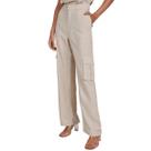 Calça Feminina Lado Avesso Reta Cargo Bege Natural - L1255 Calça Feminina Lado Avesso Reta Cargo Bege Natural - L1255