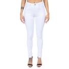 Calça Feminina Lady Rock Sarja Hot Pants Branco - CL11012